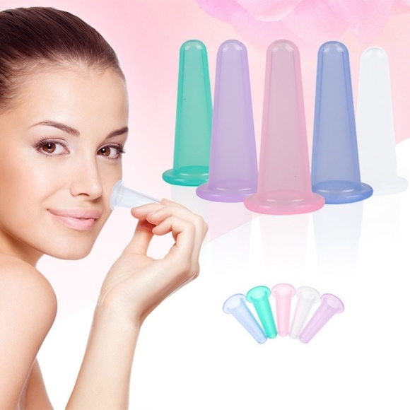 Skincare Facial Silicone Vacuum Massager Cups Blue Poshmark